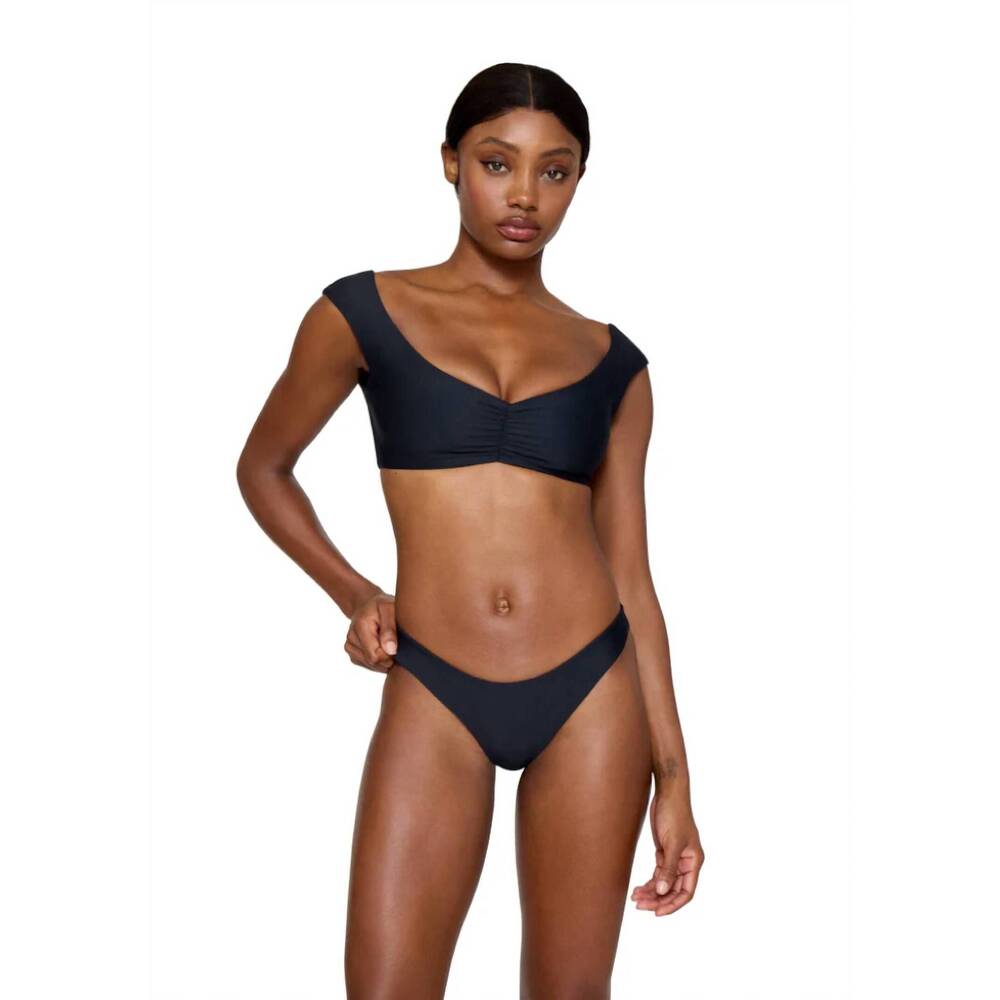 NEW DOS GARDENIAS fonda top in noir